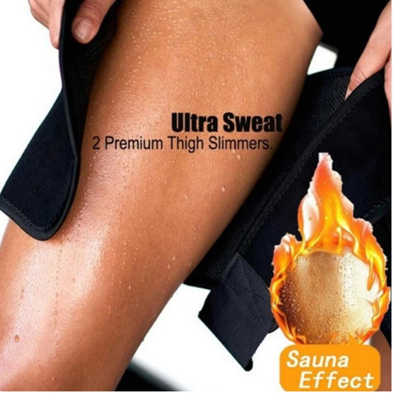 Leg Shaper Slimming Leg Shaper Sauna Sweat Thigh Trimmers Warmer Slender Shaping Legs Belt Wraps Thermo Neoprene Compress Belt shaper panty 231128