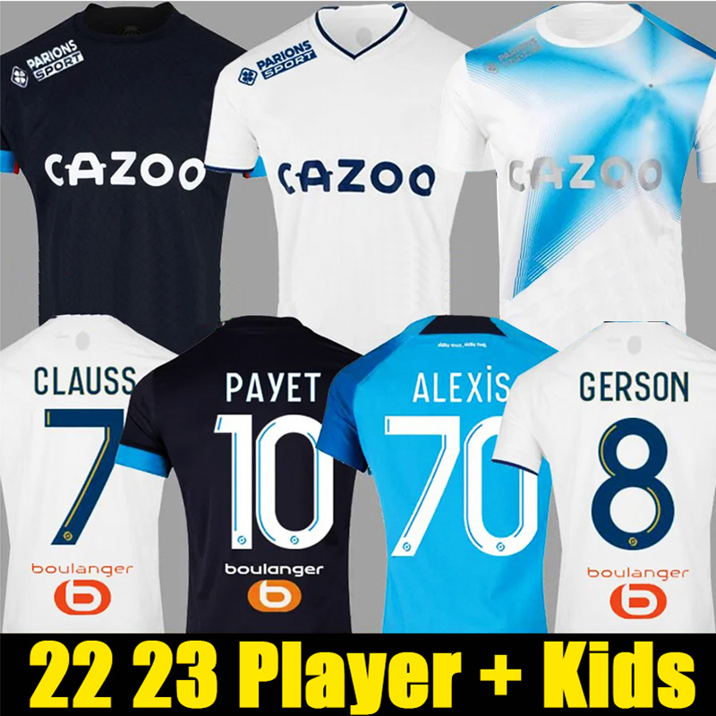 22 23 soccer jerseys MarseilleS CUISANCE GUENDOUZI ALEXIS GERSON PAYET CLAUSS football shirts VERETOUT Under NUNO HARIT L SUAREZ men kids player fans, 5 home
22 23 soccer jerseys MarseilleS CUISANCE GUENDOUZI ALEXIS GERSON PAYET CLAUSS football shirts VERETOUT Under NUNO HARIT L SUAREZ men kids player fans, 5 home