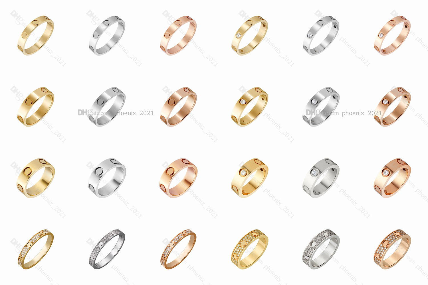 Love Ring Designer Ring Lovers Classic Band Rings Luxury Jewelry Accessories Titanium Steel Gold-Plated Never Fade Not Allergic Gold,Silver,Rose Gold 4/5/6mm 21621802
Love Ring Designer Ring Lovers Classic Band Rings Luxury Jewelry Accessories Titanium Steel Gold-Plated Never Fade Not Allergic Gold,Silver,Rose Gold 4/5/6mm 21621802