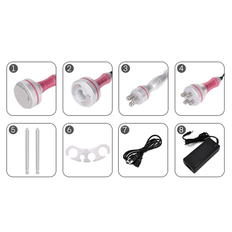 Fat Reduce Face Firm Ultrasound Monoplar RF 40KHz 4 in 1 Multifunctional Slimming Cavitation Skin Care Body Massager Radio Frequency Tightening Fat Lo