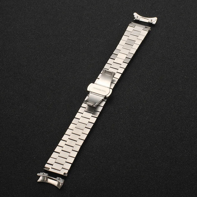 Watch Bands Solid Stainless Steel Watch Band 10mm 12mm 13mm 14mm 16mm 17mm 18mm 19mm 20mm 21mm 22mm Universal Wrist Strap Butterfly Buckle 231128