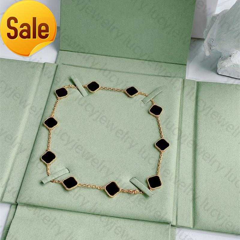 18K Fashion Classic Agate Four Leaf Clover Necklace Long Ten 10 Flowers Pendant Mother-of-Pearl for Women Girl Valentine's Mother's Designer
18K Fashion Classic Agate Four Leaf Clover Necklace Long Ten 10 Flowers Pendant Mother-of-Pearl for Women Girl Valentine's Mother's Designer