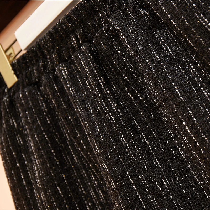 Skirts Plus Size Women's obese women spring small fragrance tweed a word thin package hip skirt 60741 231129