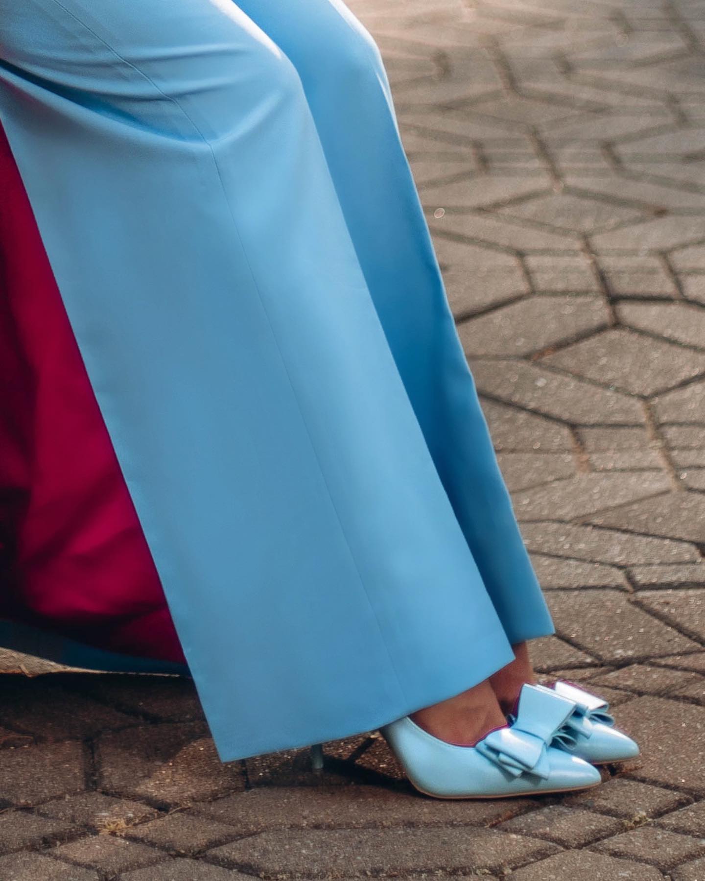 Sky Blue Women Pants Suits Slim Fit 3D Flowers Office Female Streetwear Sportswear Two Pieces Long Jacket Sets