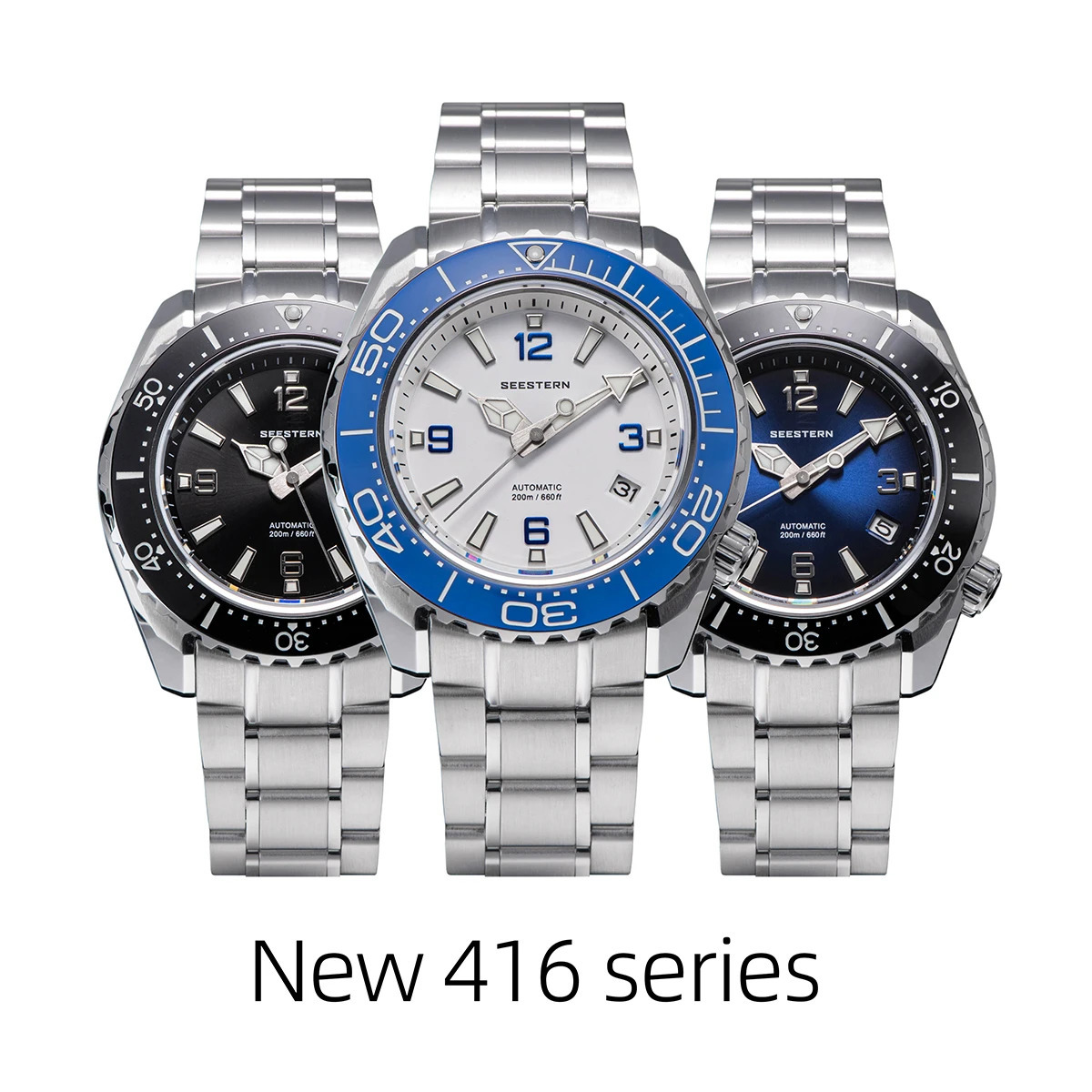 Wristwatches SEESTERN Automatic Diving Watch of Men NH35 Movement Mechanical Wristwatches Sapphire Mirror Water Resistance Full Luminous 231128