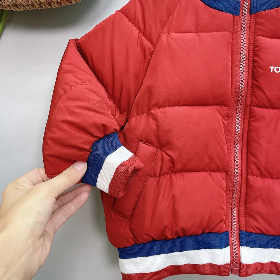 Down Coat Children Cartoons Cotton padded Clothes Fashion Baseball Jacket Boys Girls Outdoors Cotton Baby Sports Warm 231128