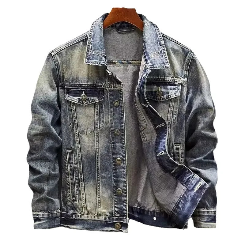 Men's Jackets winter denim jacket male Fashion Trench coat men jeans Jacket Men's Casual jackts autumn men classic style denim Coat M-4XL 23