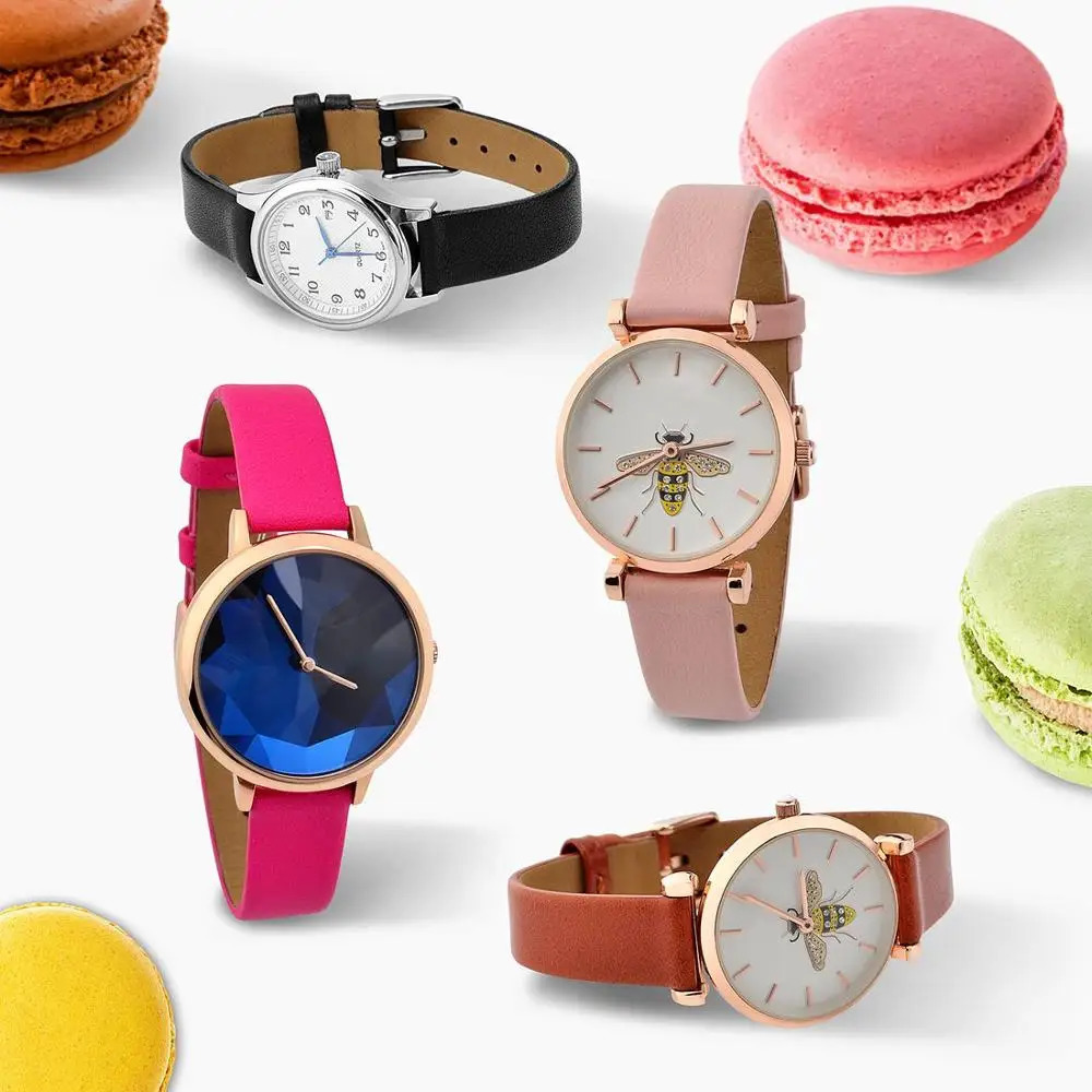 Watch Bands WOCCI Genuine Leather Watch Band 8mm 10mm 12mm 14mm 16mm 18mm 20mm Bracelet for Ladies Stainless Steel Buckle Replacement Strap 231128