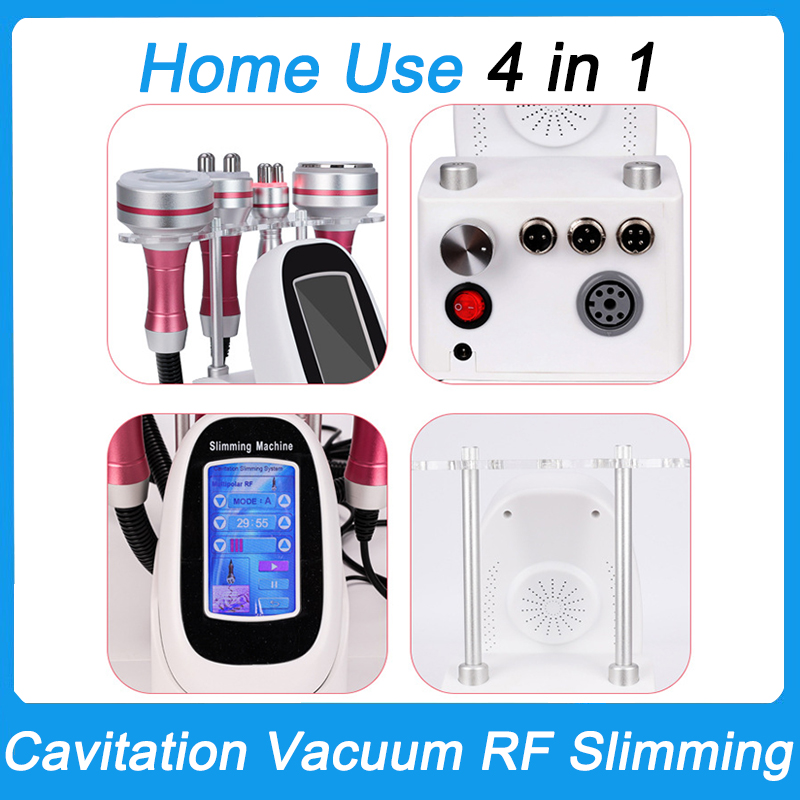4 IN 1 vacuum rf 40k cavitation skin tightening vacuum slimming radio frequency machine face lifting Tripolar RF body shaping sculpting lose weight an