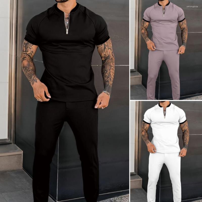 Men's Tracksuits Autumn Men's Sets Casual Simple T-Shirt Sports Outfit Zipper Top Trousers Fashion Short-Sleeved Fitness Jogger, Black
Men's Tracksuits Autumn Men's Sets Casual Simple T-Shirt Sports Outfit Zipper Top Trousers Fashion Short-Sleeved Fitness Jogger, Black