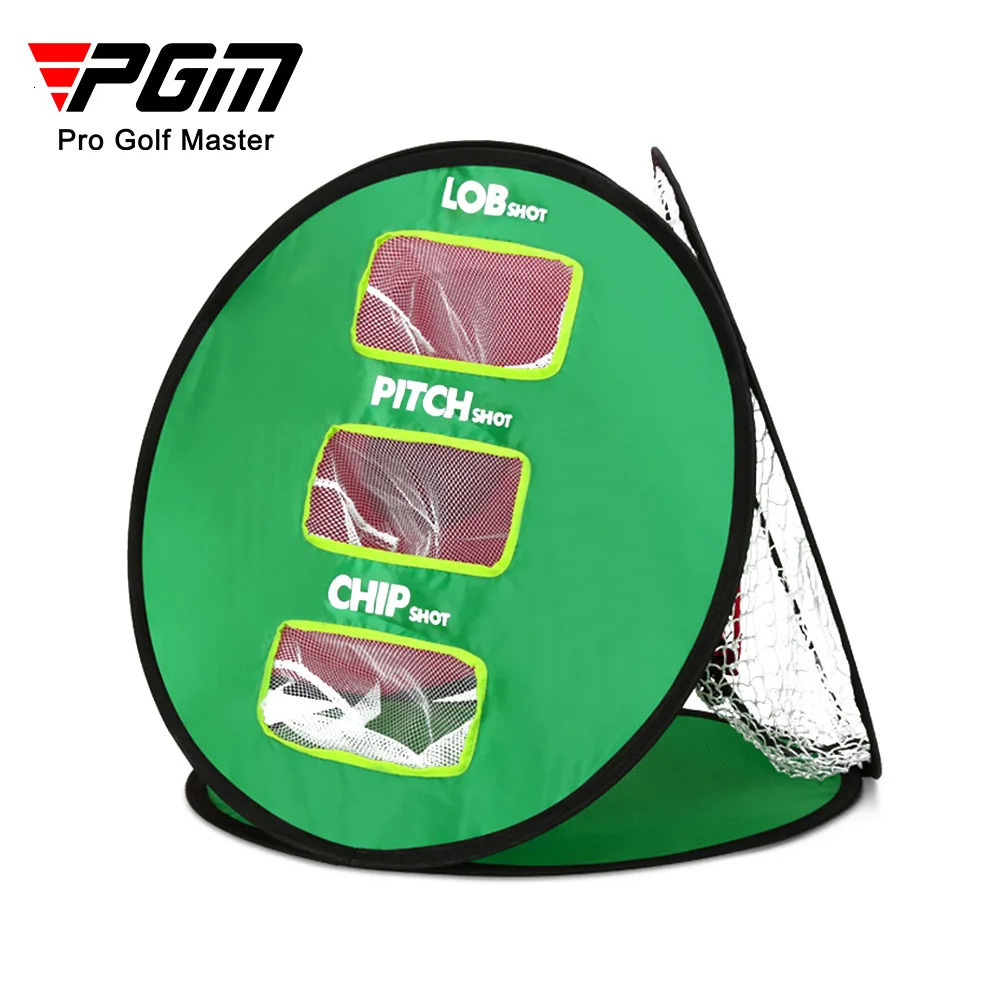 Other Golf Products PGM Golf Chipping Net Swing Trainer Indoor Outdoor Chipping Pitching Cage Mat Golf Practice Net Portable 3 Golf Soft Ball LXW021 2