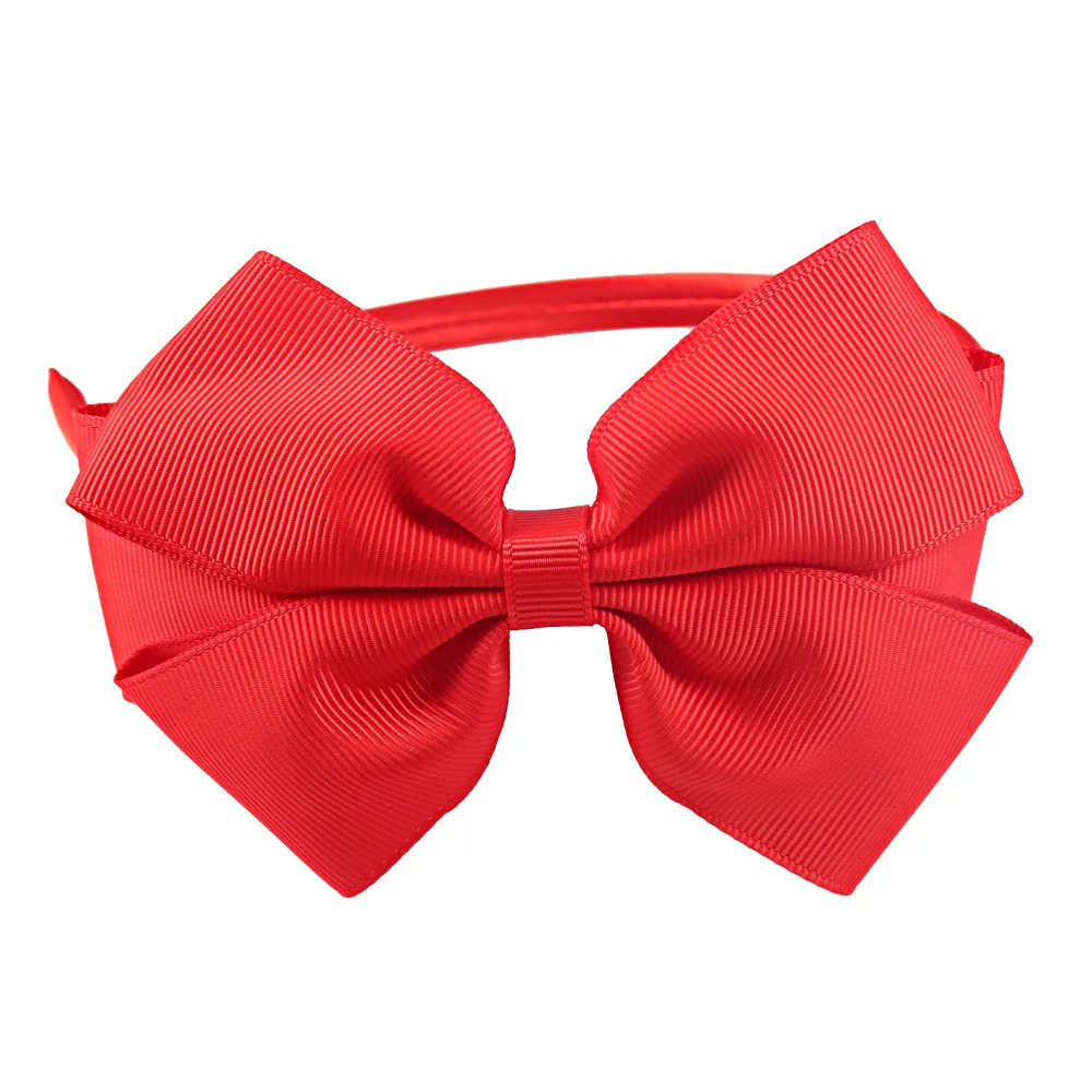 Hair Accessories 20pcs/Lot Girls Solid Hairband grosgrain ribbon Hair Bow Headband Handmade Kids Hair Accessories Birthday Christmas Gift 231124
