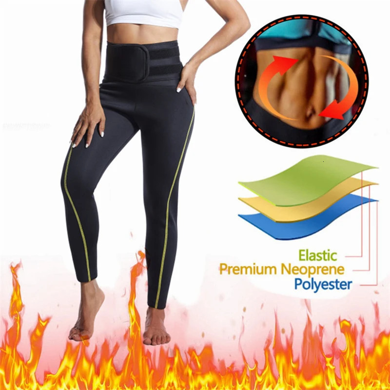 Leg Shaper CXZD Women Neoprene Sauna Sweat Pants Fat Burn Corset Leg Slimming Body Shaper Anti Cellulite Compression Leggings Shapewear 231128