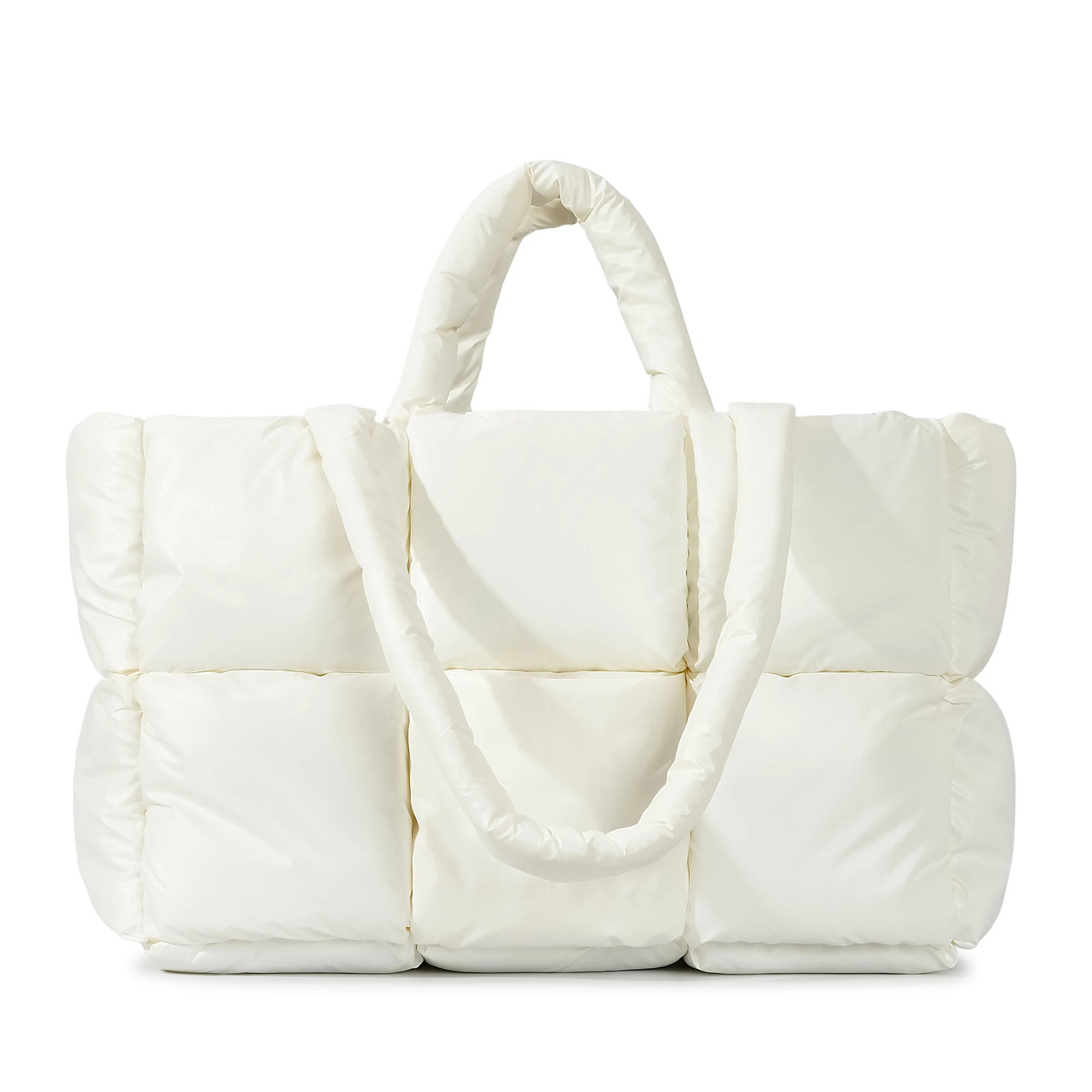 Evening Bags Herald Puffer Tote Bag for Women Large Quilted Puffy Handbag Lightweight Winter Down Cotton Padded Trendy Shoulder Purse 231128 122c