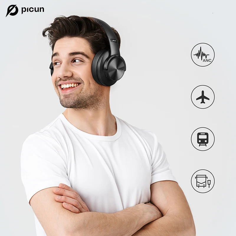 Headsets Picun B8 Bluetooth Headphones Over-Ear Foldable Wireless and Wired Stereo Headset Micro SD/TF for Cell Phone PC 231128