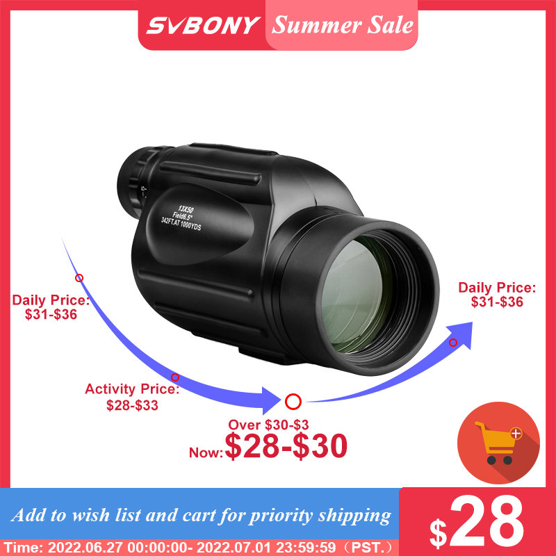 Telescope SV49 13x50 Monocular Powerful Professional Monoculars Binoculars Waterproof Camping Equipment forTravel Hunting
Telescope SV49 13x50 Monocular Powerful Professional Monoculars Binoculars Waterproof Camping Equipment forTravel Hunting