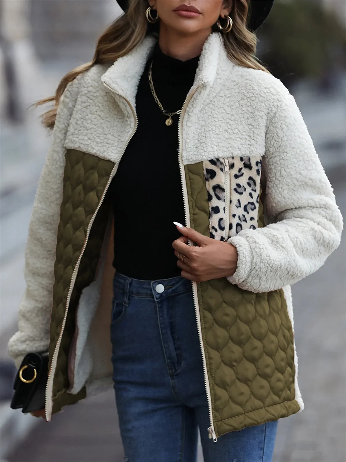 Women's Jackets Women's Winter Coat for Woman Thick Warm Jacket Casual Clothing Polar Fleece Black Green Red Brown Grey Women Clothes 231129