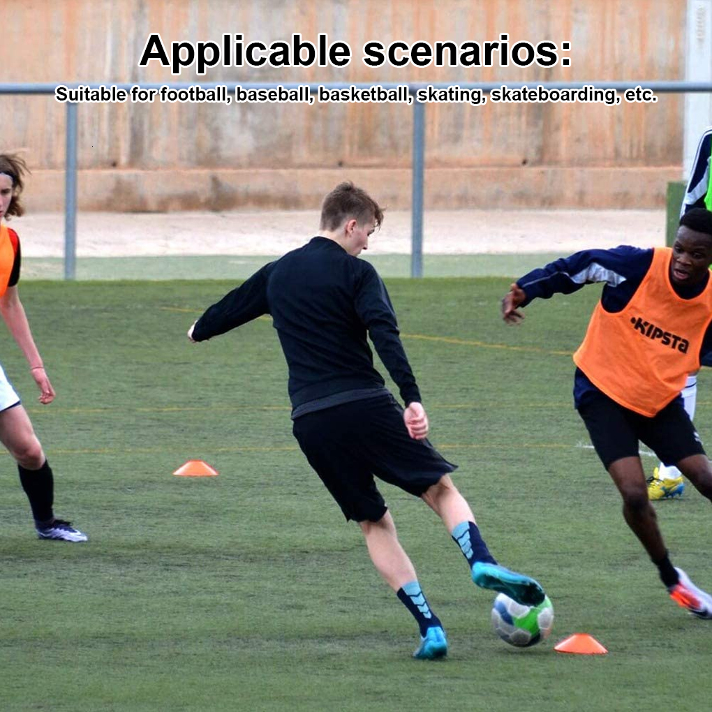 Balls 25 Pieces Football Disc Soccer Track Filed Marking Cones Outdoor Baseball Skateboard Training Exercise Beginners 230428