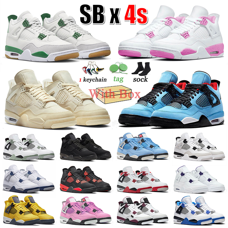 4 Basketball Shoes Sail 4s x TS Black Cat Unc Military Black White Red Thunder SB Pine Green Jumpman 4s OG Sneakers Outdoor Trainers Mens Women 36-47, A11 thunder 40-47
4 Basketball Shoes Sail 4s x TS Black Cat Unc Military Black White Red Thunder SB Pine Green Jumpman 4s OG Sneakers Outdoor Trainers Mens Women 36-47, A11 thunder 40-47