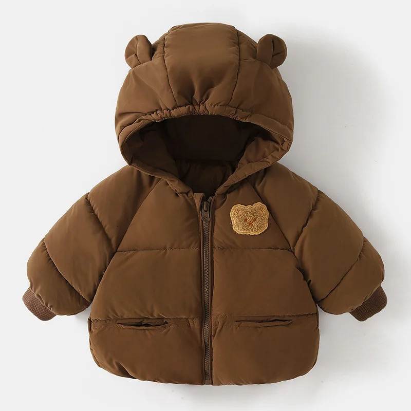 Clothing Sets 2023 Boys Girls Warm Jacket Coats Children Hooded Outerwear Baby Fashion Kids Zipper Coat 231128