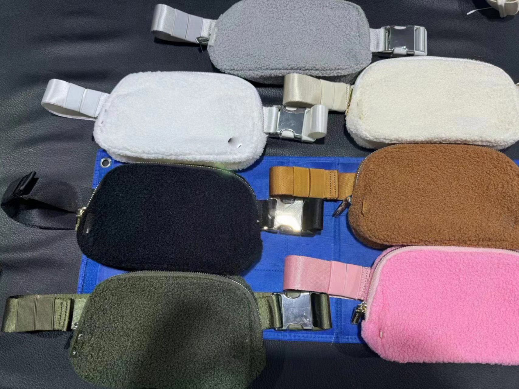 Women's plush multi-functional sports Fanny pack crossbody bag shoulder bag chest bag storage bag J231129