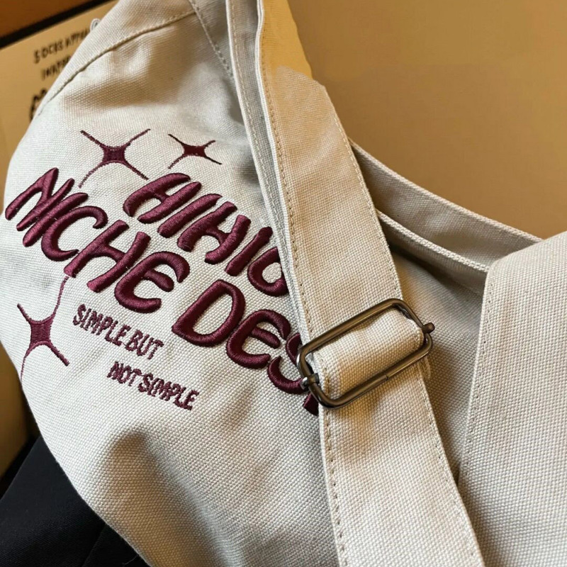 NEW Evening Y K HandBags Vintage Korean Casual Shoulder Tote Bag Large Capacity Letter Ladies Messenger Crossbody Bags Denim Canvas Women zhanyishengl