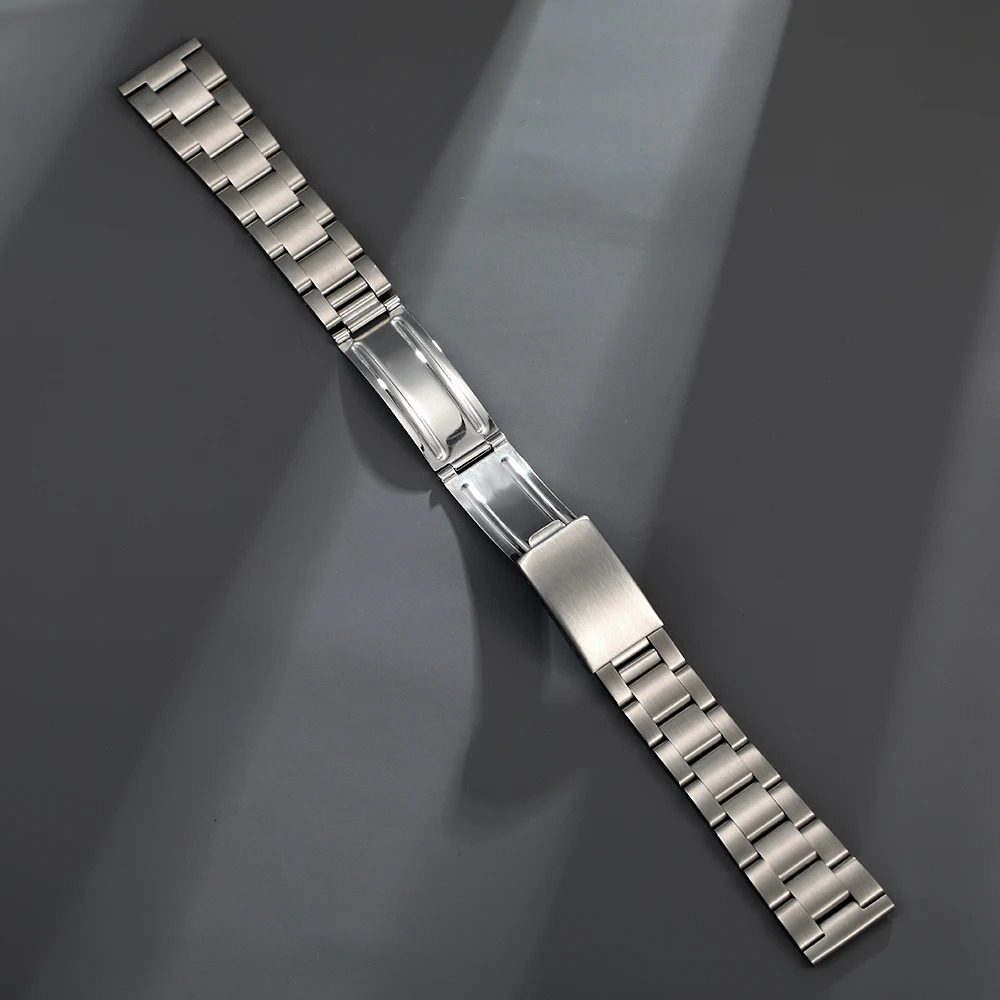 Watch Bands Stainless Steel 18mm 20mm Flat End Oyster Solid Bracelet Watch Strap Fit For Rlx Skx Watch 231128