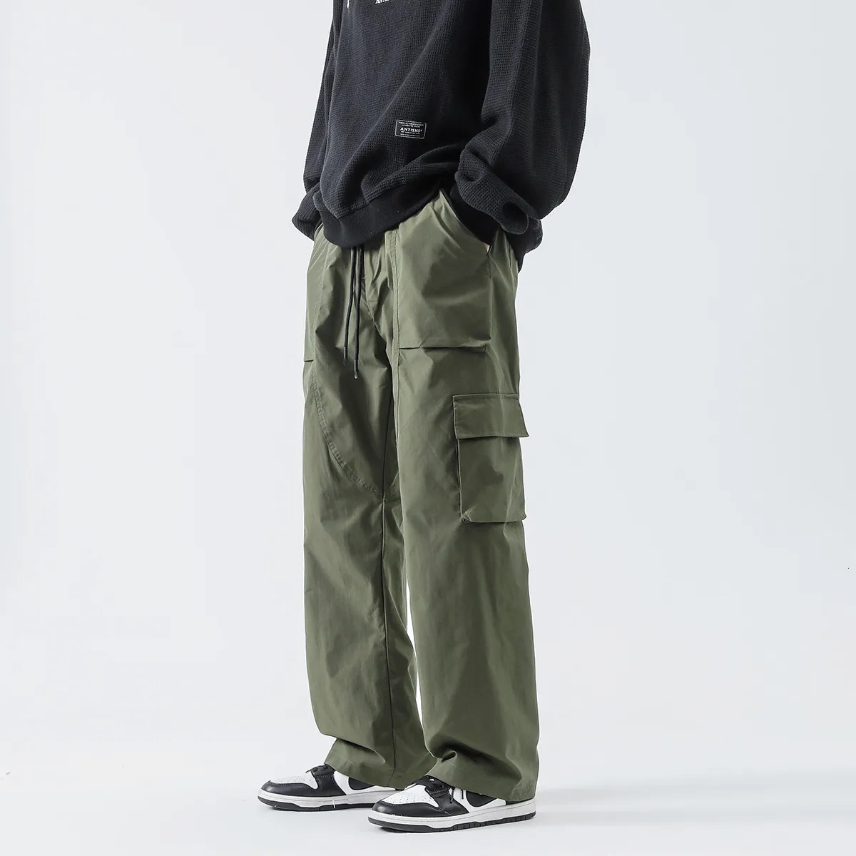 Men's Pants Streetwear Hip Hop Joggers Cargo Pants Men Multi-Pocket Elastic Waist Harem Trousers Male Harajuku Casual Woman Sweatpants 231129