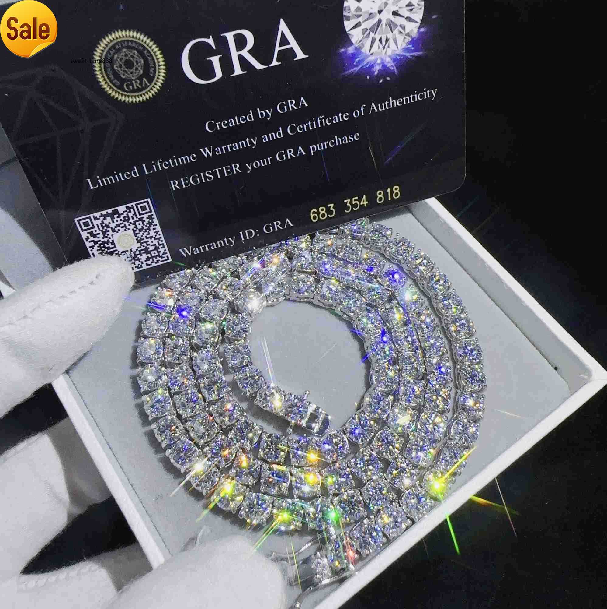 Fashion Jewelry Hip Hop Necklace Pass Diamond Tester 5mm Vvs Moissanite Iced Out Tennis Chain for Men Women
Fashion Jewelry Hip Hop Necklace Pass Diamond Tester 5mm Vvs Moissanite Iced Out Tennis Chain for Men Women