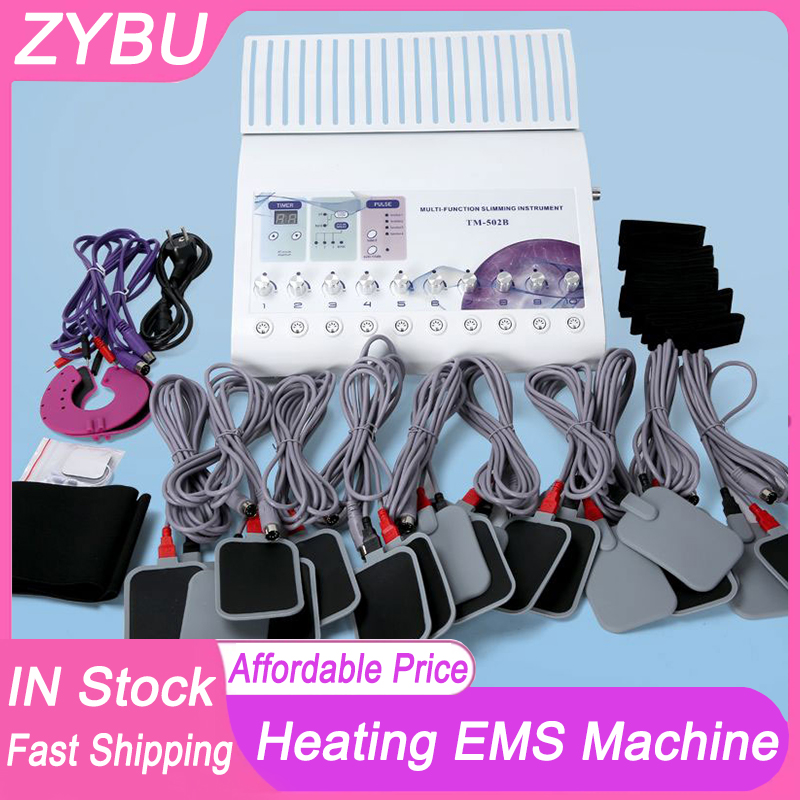 Home Salon Spa EMS Massager Breast Pads Body Slimming Sculpting Microcurrent Waves Electric Muscle Stimulator EMS Machine Weight Reduce Fat Loss Infra