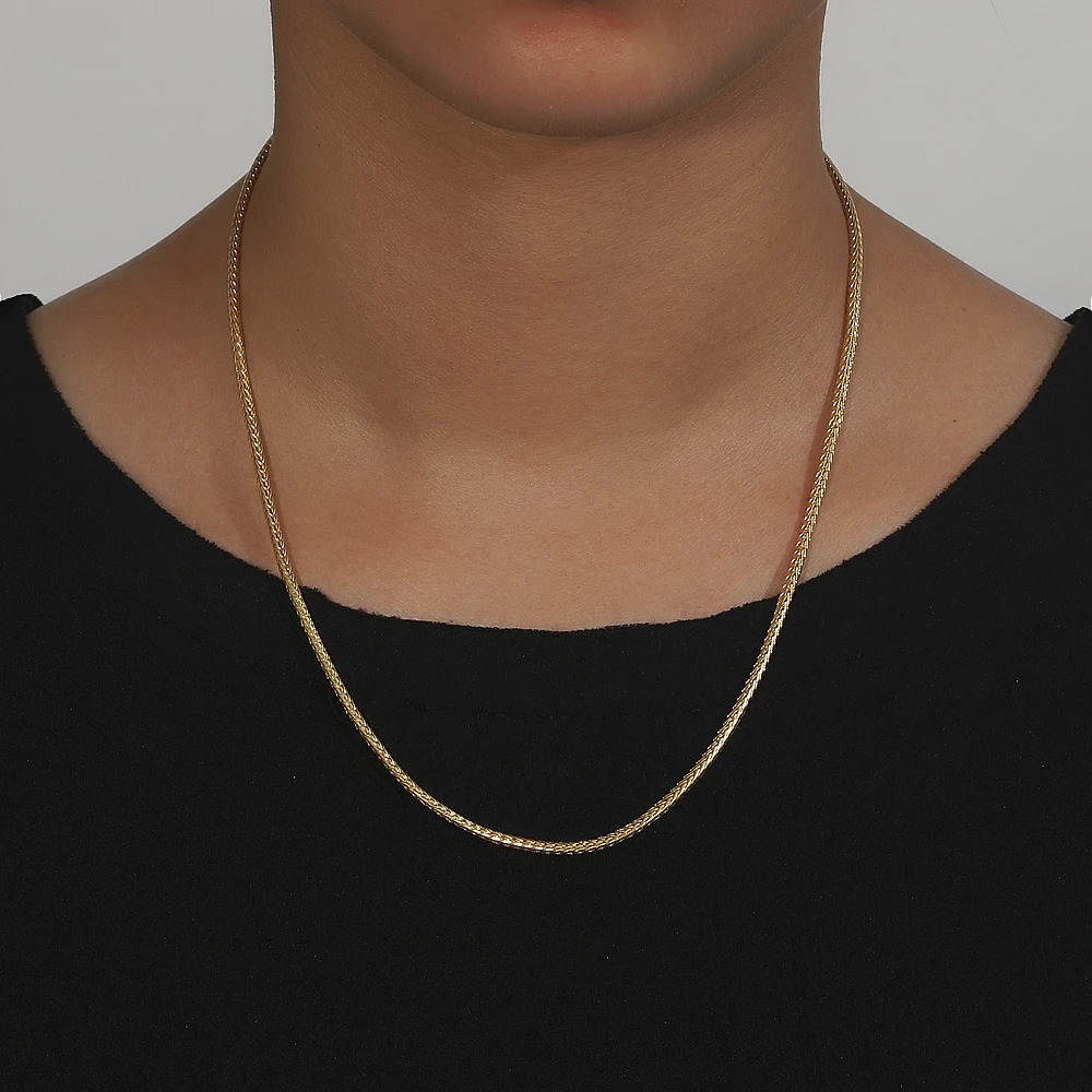 Chokers HOYON Real 18K Chain Gold Original Silver 925 Necklace 2m 1820inch Snake Dragon Bone Neck Collar for Men Women Fine Jewelry 231129