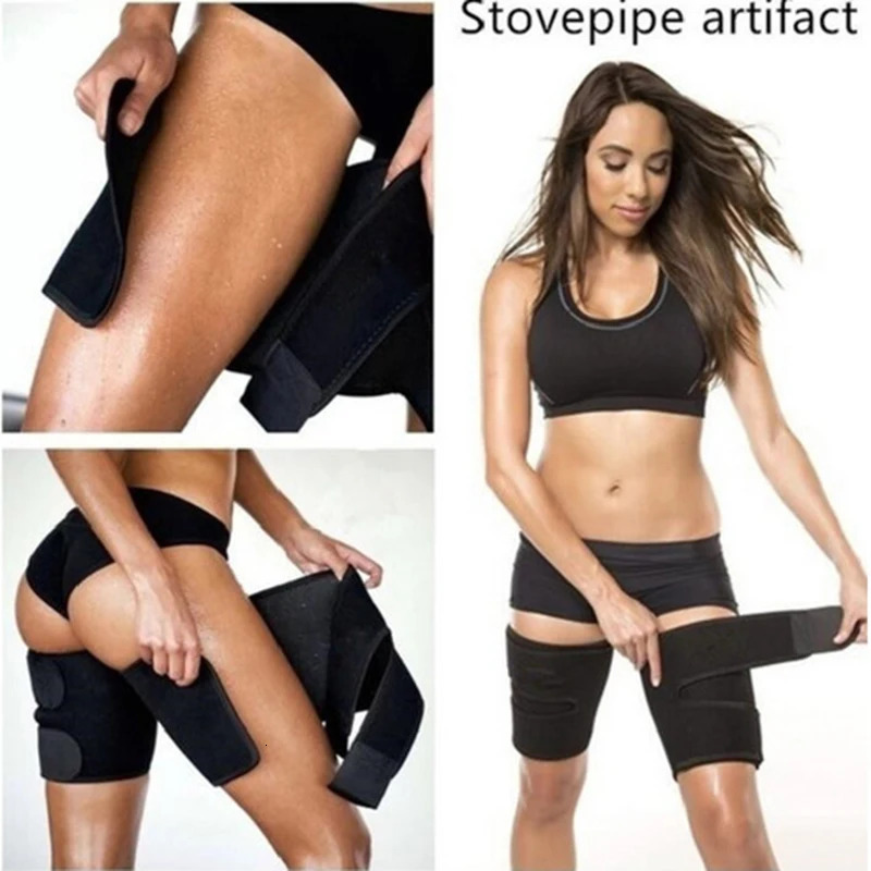 Leg Shaper Slimming Leg Shaper Sauna Sweat Thigh Trimmers Warmer Slender Shaping Legs Belt Wraps Thermo Neoprene Compress Belt shaper panty 231128