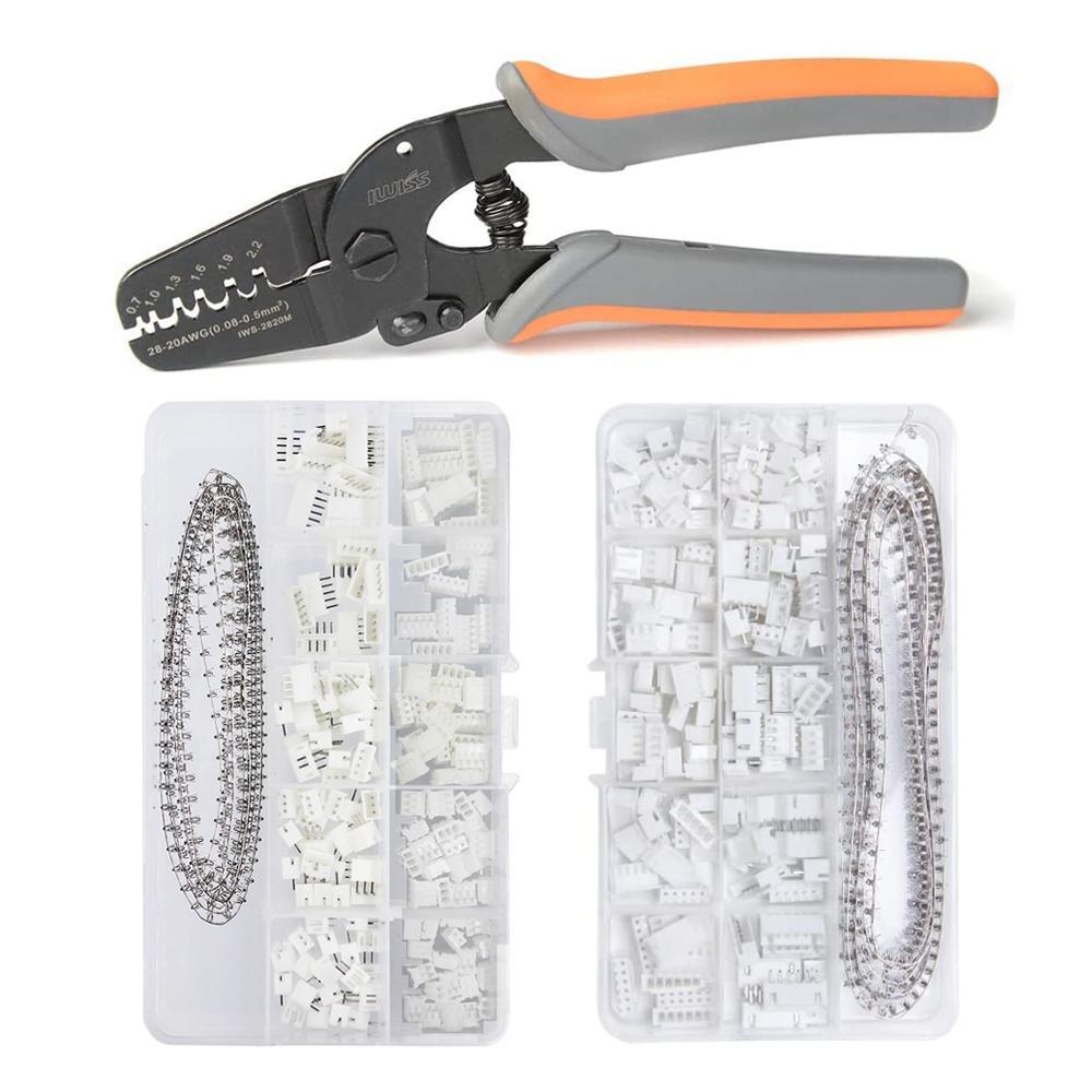 Tools IWS2820 PH2.0/XH2.54 460pcs Connectors set Mini Micro Open Barrel Crimping pliers hand Tool for JAM Molex Tyco JST Terminal
Tools IWS2820 PH2.0/XH2.54 460pcs Connectors set Mini Micro Open Barrel Crimping pliers hand Tool for JAM Molex Tyco JST Terminal