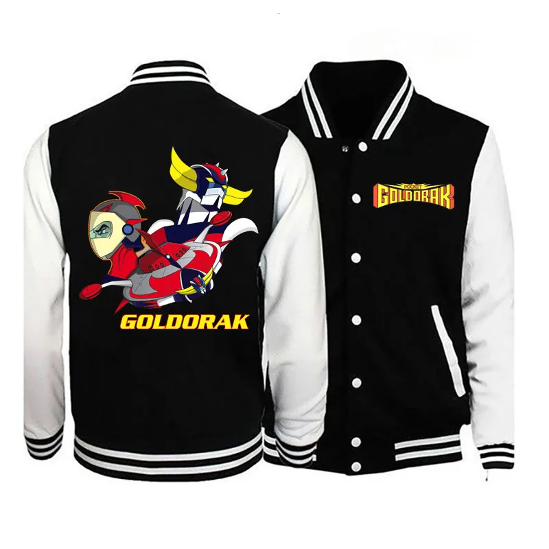 Men's Jackets goldorak jacket men's street trend wild pilot baseball uniform couple casual loose jacket 231128