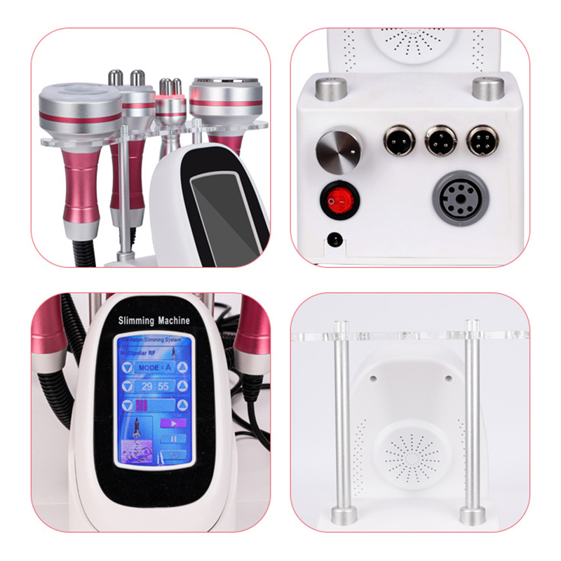 Fat Reduce Face Firm Ultrasound Monoplar RF 40KHz 4 in 1 Multifunctional Slimming Cavitation Skin Care Body Massager Radio Frequency Tightening Fat Lo