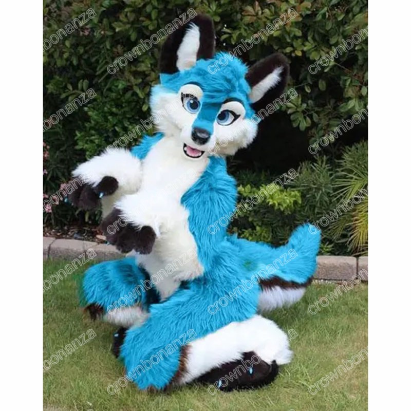 2024 New Adult mascot Blue Fox Dog mascot costume custom fancy costume anime kit mascotte theme fancy dress carnival costume