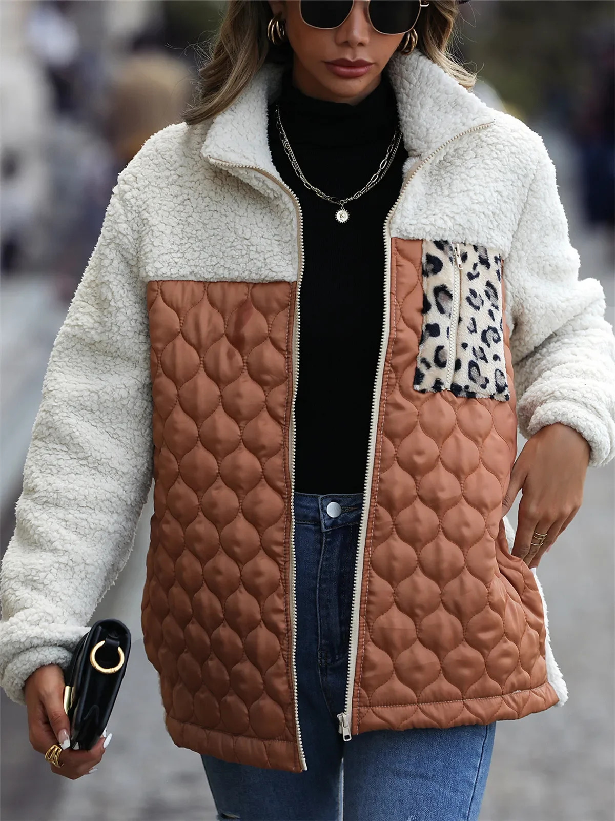 Women's Jackets Women's Winter Coat for Woman Thick Warm Jacket Casual Clothing Polar Fleece Black Green Red Brown Grey Women Clothes 231129