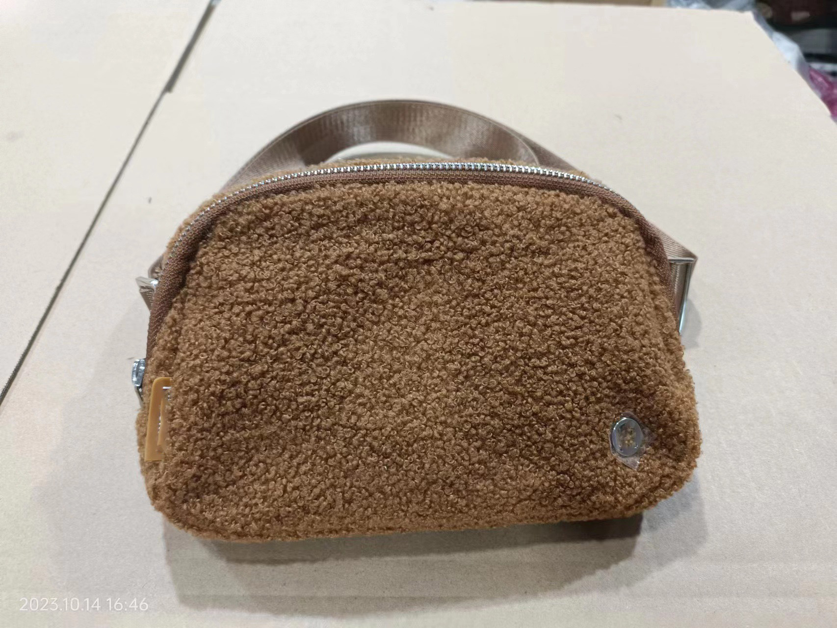 Women's plush multi-functional sports Fanny pack crossbody bag shoulder bag chest bag storage bag J231129