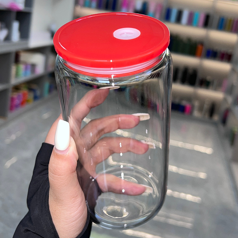 Silicone Lids BPA Free Plastic Reusalble 16oz Glass Mug Covers for 16oz Tumbler Colorful Lids