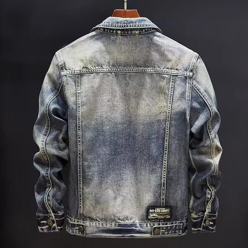 Men's Jackets winter denim jacket male Fashion Trench coat men jeans Jacket Men's Casual jackts autumn men classic style denim Coat M-4XL 23