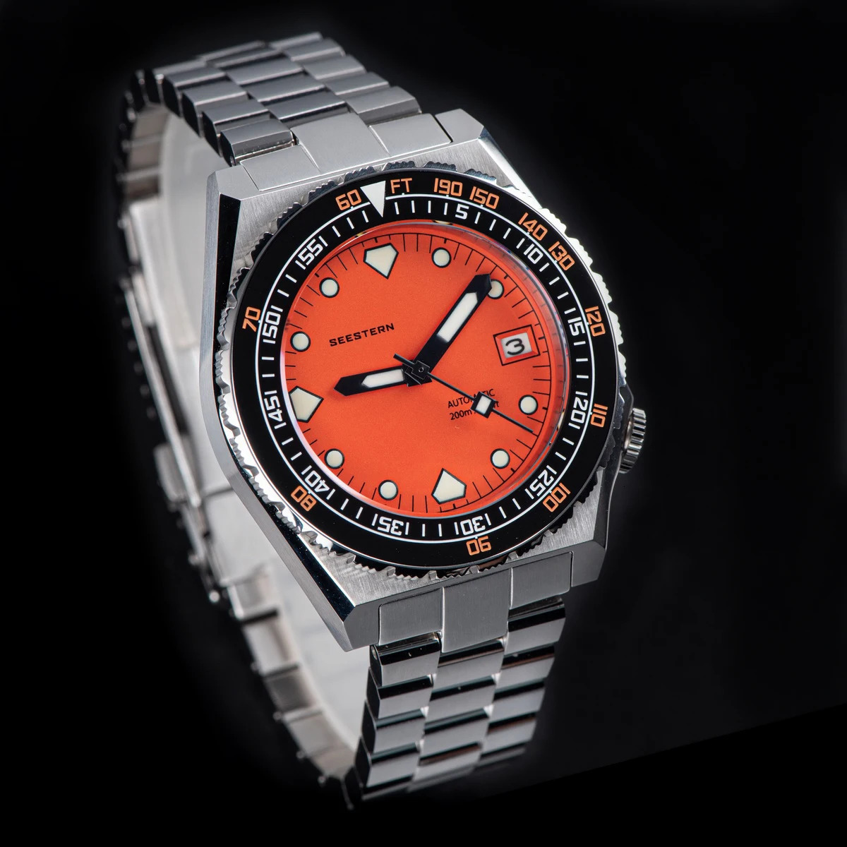 Wristwatches SEESTERN SUB600T V3 Mens Watch Automatic Diving Sapphire Wristwatch NH35 Movement Ceramic Bezel Luminous Date Jubilee Waterproof 231128