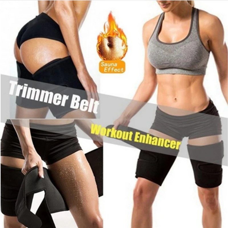 Leg Shaper Slimming Leg Shaper Sauna Sweat Thigh Trimmers Warmer Slender Shaping Legs Belt Wraps Thermo Neoprene Compress Belt shaper panty 231128