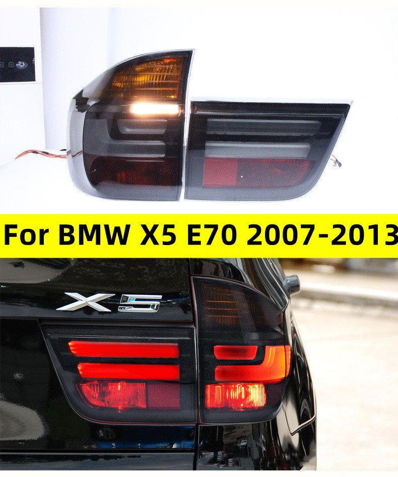 LED Tail Lights For BMW X5 E70 2007-2013 Rear Taillight Assembly Dynamic Signal Taillights DRL Brake Reverse Light