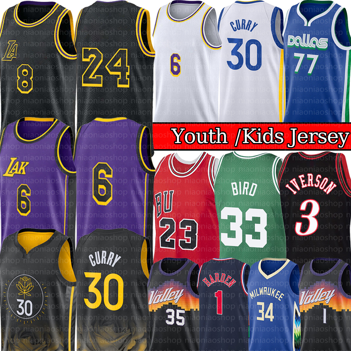 Stitched Youth kids Basketball Jersey lEbron 6 jaMes 23 bRyant Stephen Curry mIchael Bird Durant Iverson Embiid Tatum Butler Ball Herro Giannis Wade Kid Jersey, Youth/kid jersey
Stitched Youth kids Basketball Jersey lEbron 6 jaMes 23 bRyant Stephen Curry mIchael Bird Durant Iverson Embiid Tatum Butler Ball Herro Giannis Wade Kid Jersey, Youth/kid jersey