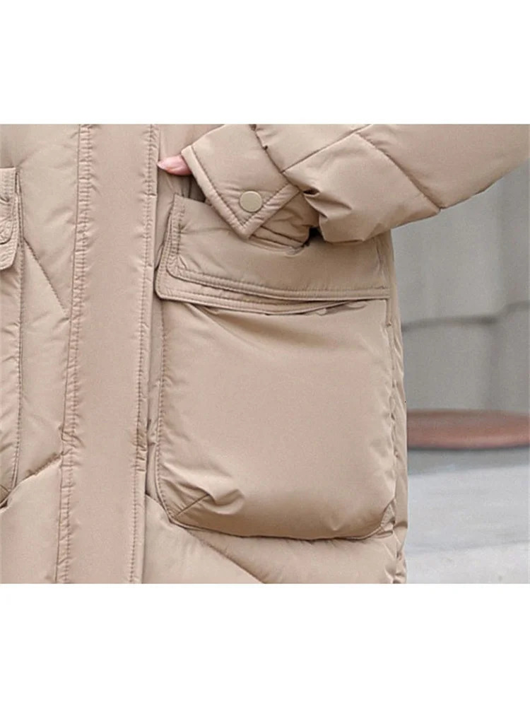 Womens Down Parkas Cotton Coat Women Good Clothing Low Price On Sale Autumn Winter Fashion Long Thick Warmth Loose Hooded Jacket 231129