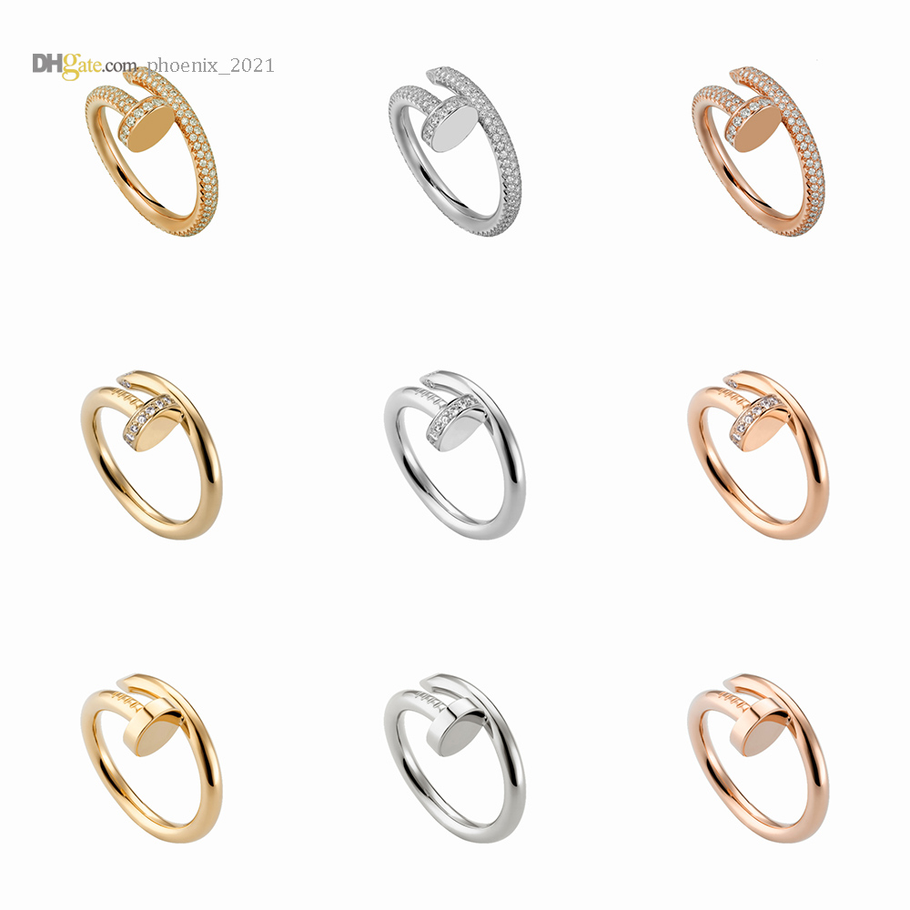 Nail Ring Designer Ring Wedding Diamond-Pave Band Rings For Women Luxury Jewelry Titanium Steel Gold-Plated Never Fade Not Allergic Gold/Silver/Rose 21621802
Nail Ring Designer Ring Wedding Diamond-Pave Band Rings For Women Luxury Jewelry Titanium Steel Gold-Plated Never Fade Not Allergic Gold/Silver/Rose 21621802