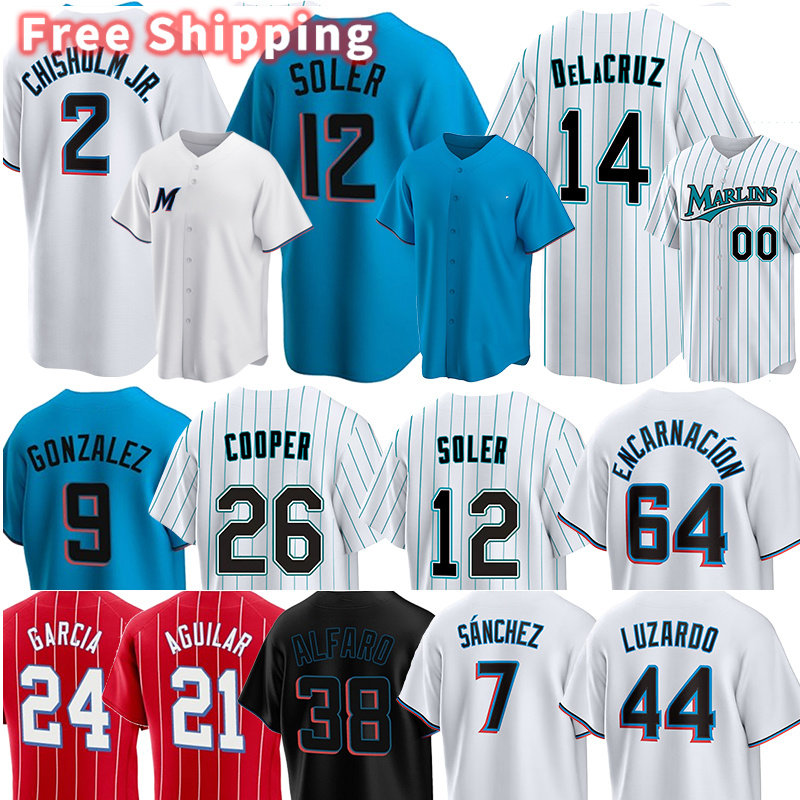 2 Jazzs Chisholm Jr Baseball Jerseys Marlins Nick Fortes Bryan De La Cruz Jorge Soler Miami Luis Arraez Sandy Alcantara Sandy Alcantara Avisail Jon Berti, Men
2 Jazzs Chisholm Jr Baseball Jerseys Marlins Nick Fortes Bryan De La Cruz Jorge Soler Miami Luis Arraez Sandy Alcantara Sandy Alcantara Avisail Jon Berti, Men
