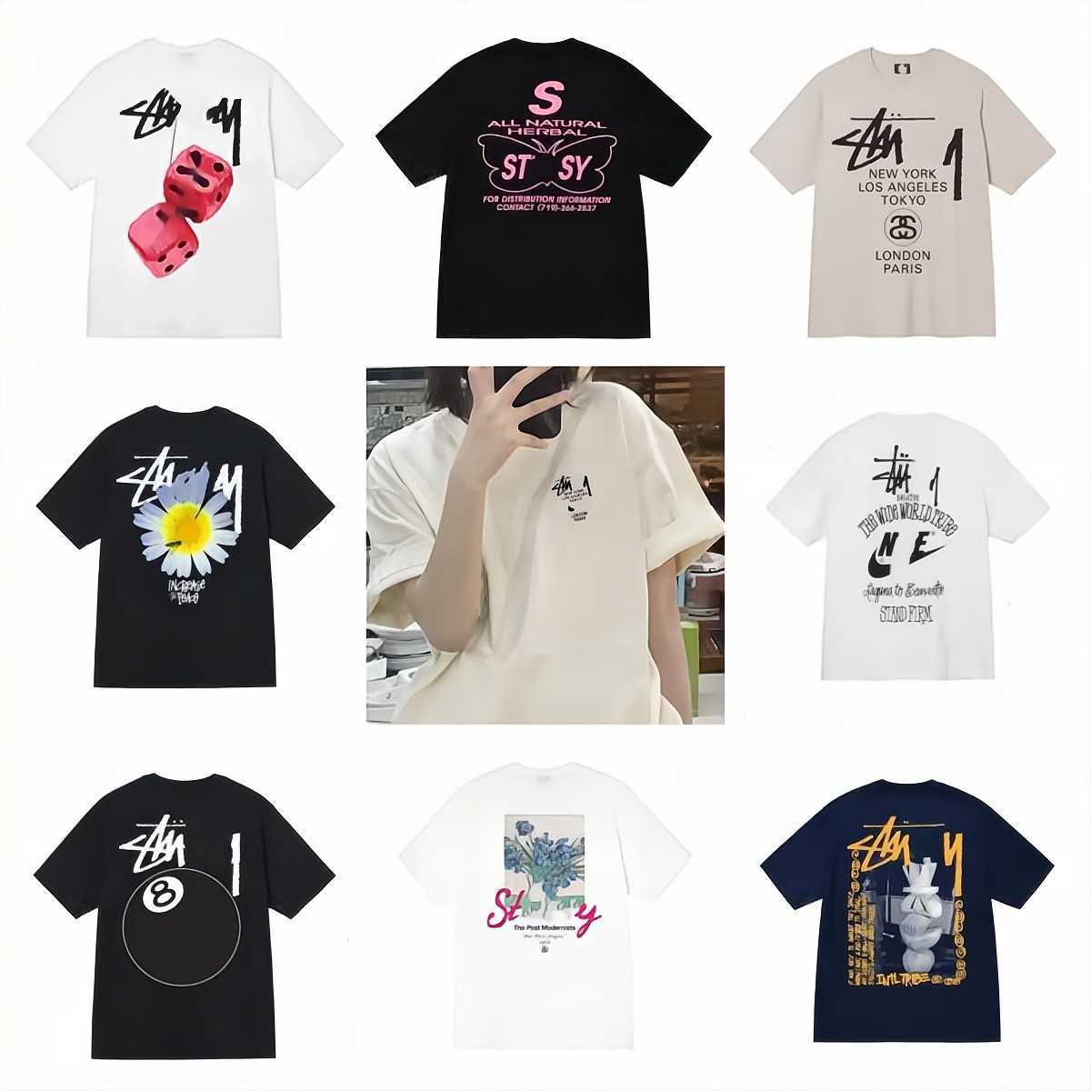 Designer Luxury fashion brand stussys Classic Mens And Womens T Shirt Dice pattern printed alphabet Summer High Street Trend Tee yh18, Contrast color
Designer Luxury fashion brand stussys Classic Mens And Womens T Shirt Dice pattern printed alphabet Summer High Street Trend Tee yh18, Contrast color