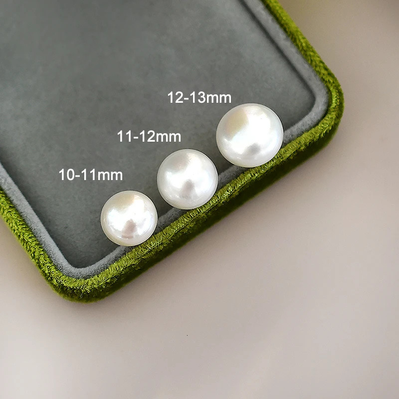 Ear Cuff ASHIQI Real 925 Sterling Silver Natural Freshwater Pearl Stud Earrings Fashion Jewelry for Women Gift 231129
