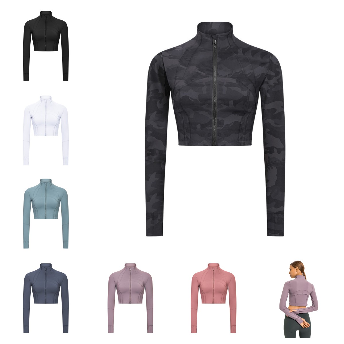 LL Women's Lightweight Stretchy Workout Full Zip Running Track Jacket with Thumb Holes, Jj1#
LL Women's Lightweight Stretchy Workout Full Zip Running Track Jacket with Thumb Holes, Jj1#